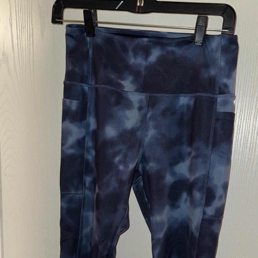 Danskin Blue Tie-Dye Leggings